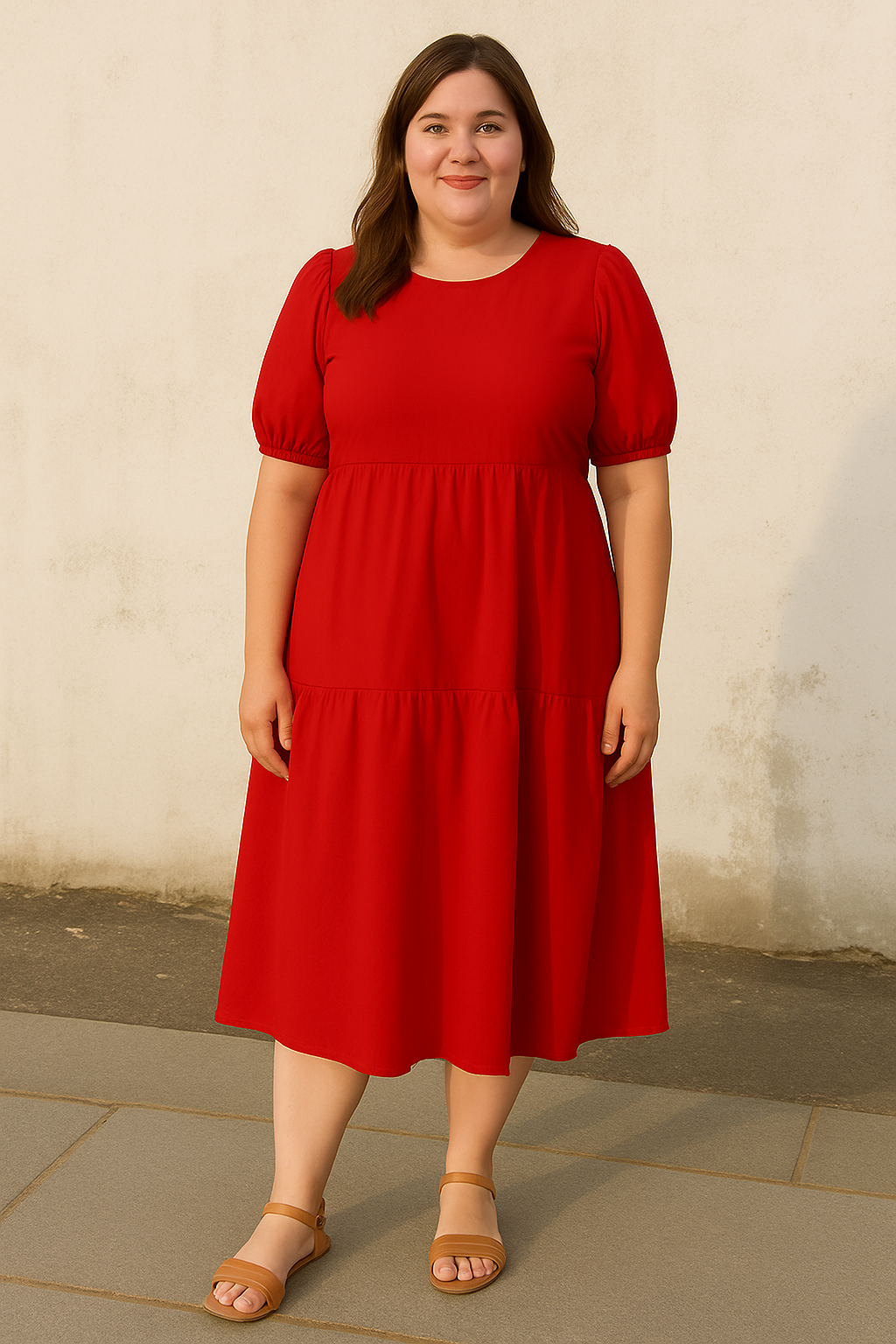 Lynor™ | O-Neck with Belly Coverage Dress