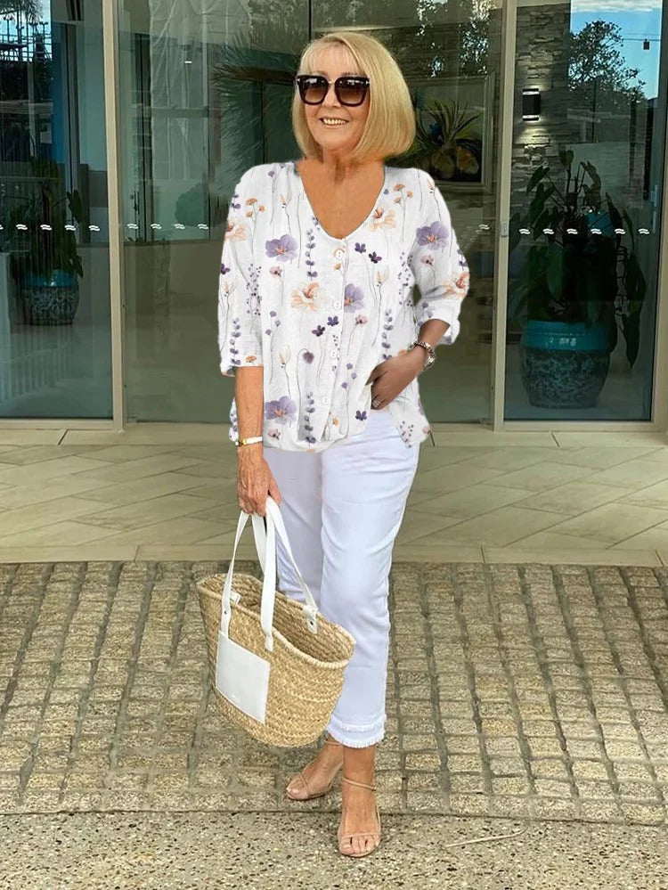 Lynor™ | Bloom & Grace Statement Blouse