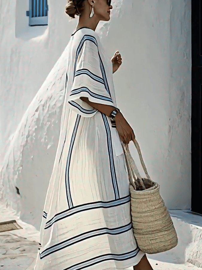 Lynor™ | Loose Stripe Dress