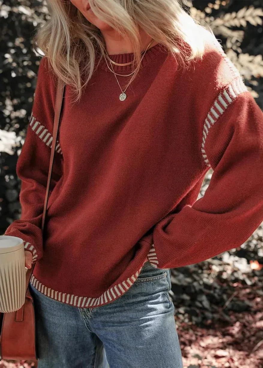 Lynor™ | Chic Contrast Sweater
