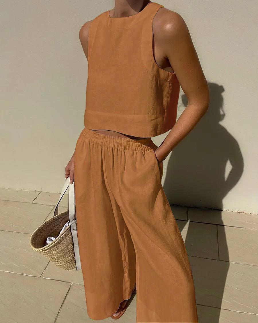 Lynor™ | Sleeveless Two-Piece Set