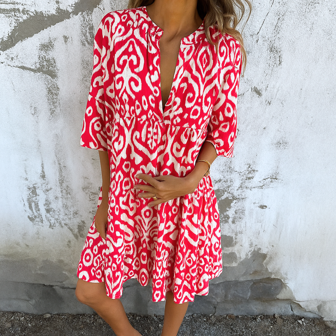 Lynor™ | Elegant V-Neck Dress