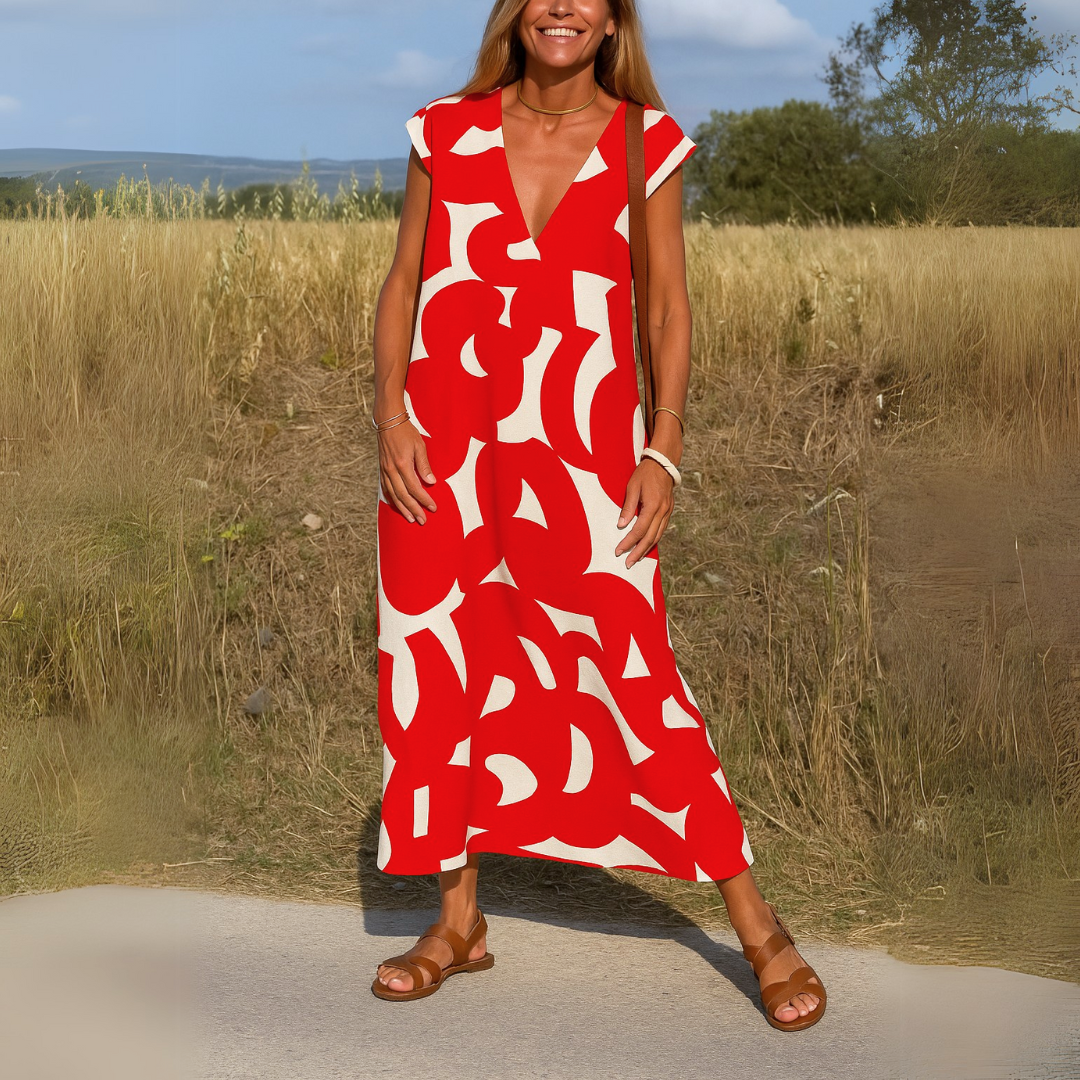 Lynor™ | Fluid V-Neck Dress