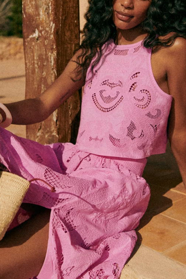 Lynor™ | Women's Pink Lace Set