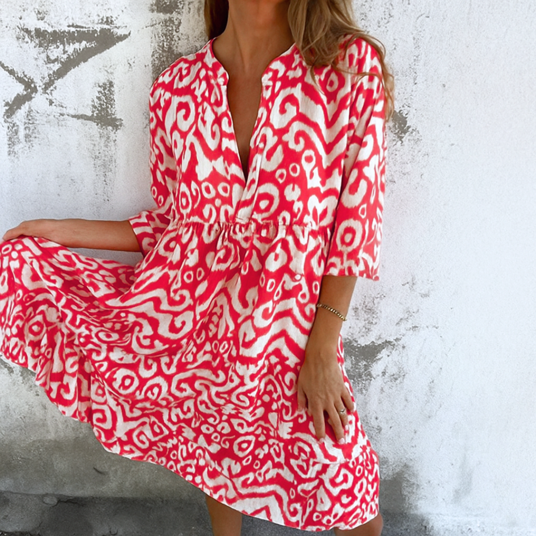Lynor™ | Elegant V-Neck Dress