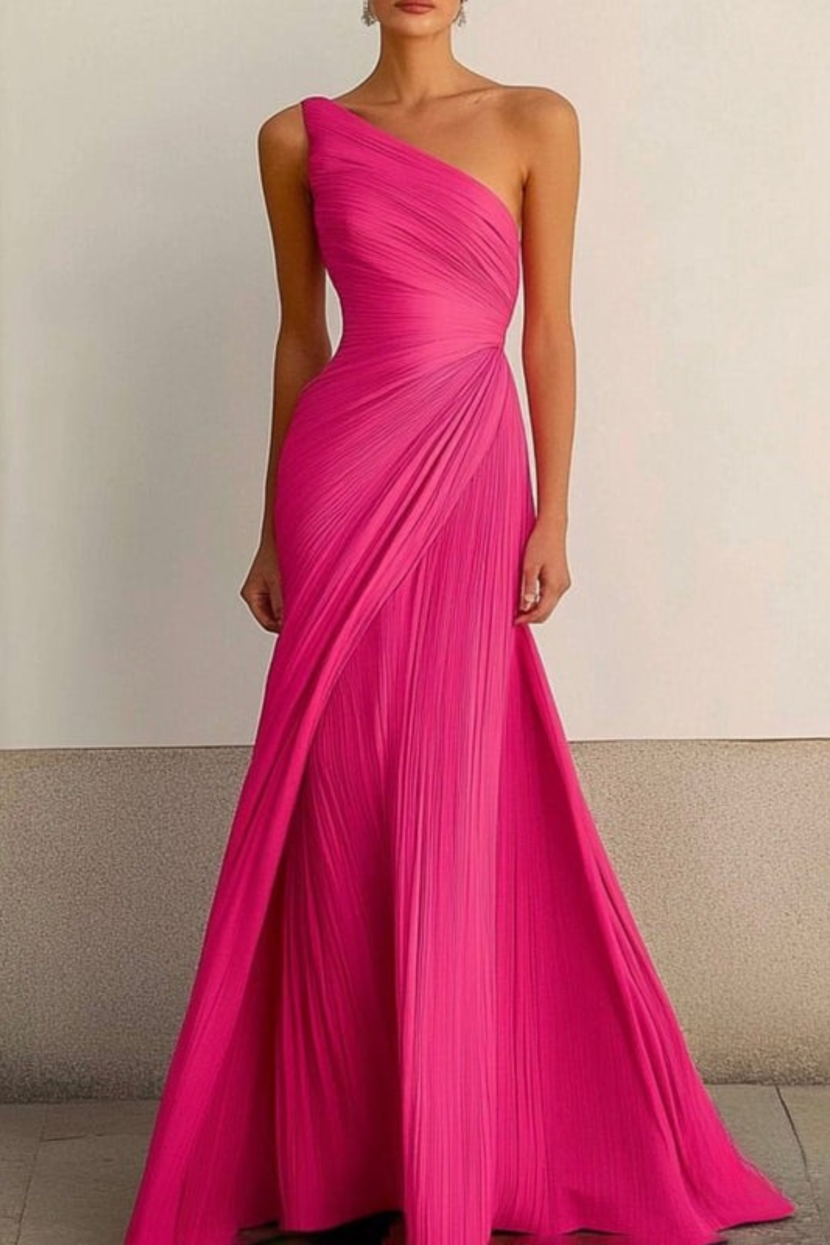 Lynor™ | Strapless Luxe Evening Dress Red
