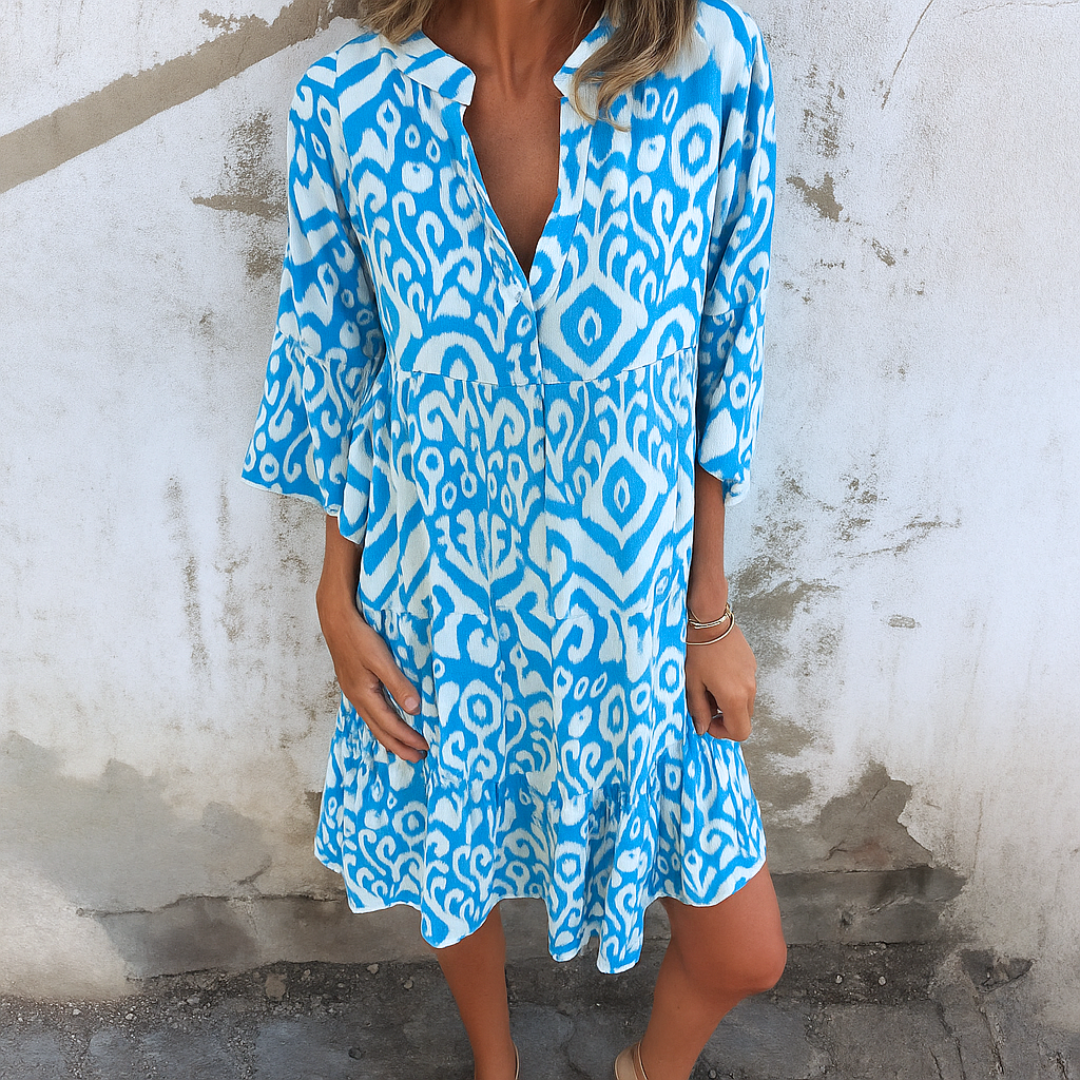 Lynor™ | Elegant V-Neck Dress