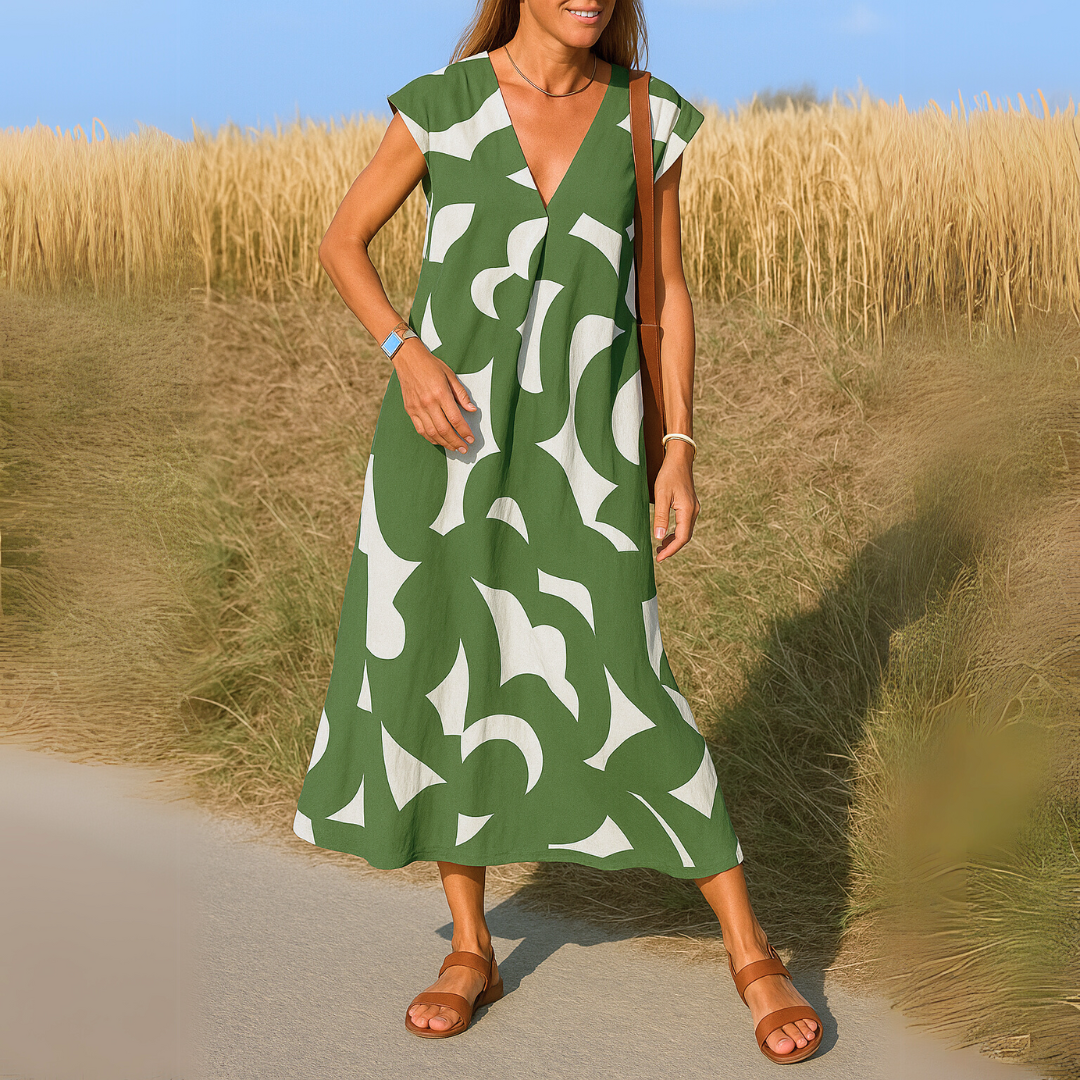 Lynor™ | Fluid V-Neck Dress