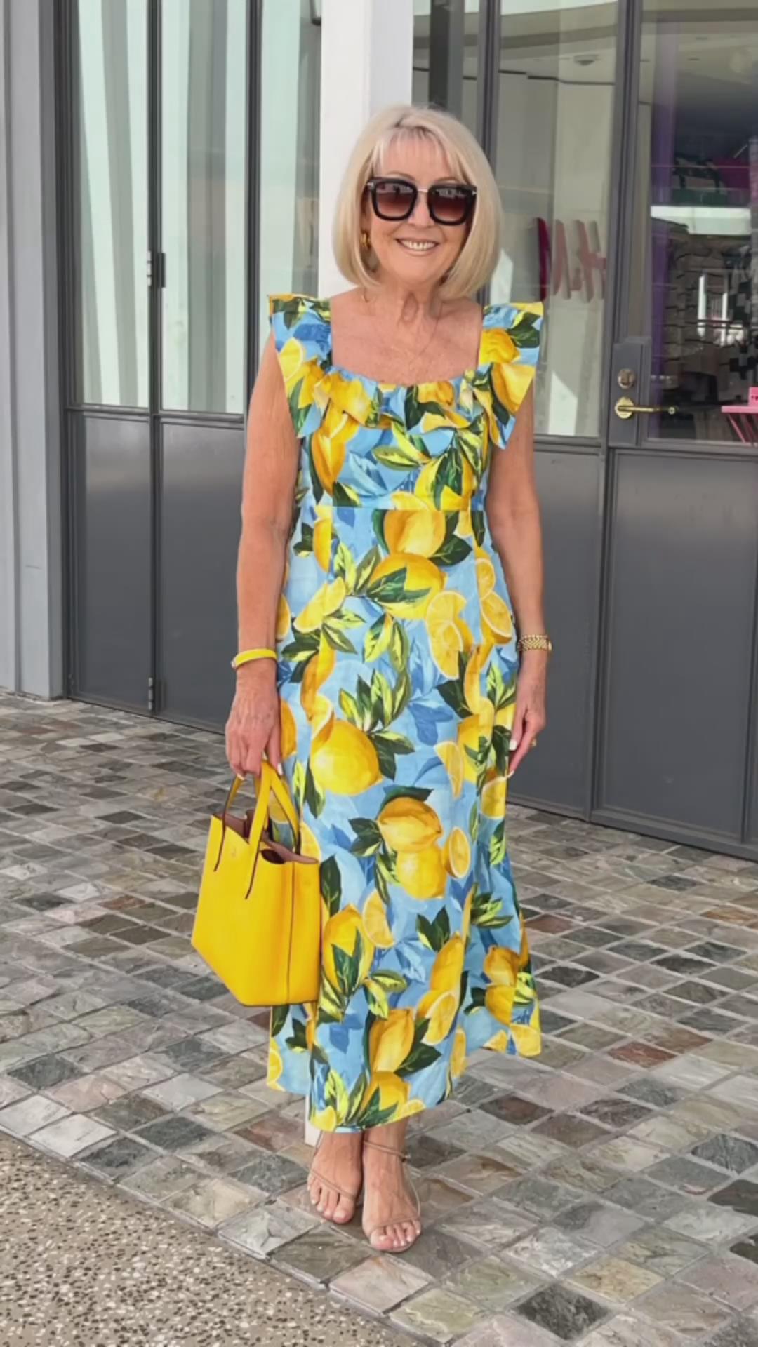 Lynor™ Limón – Summer Dress with Playful Lemon Print