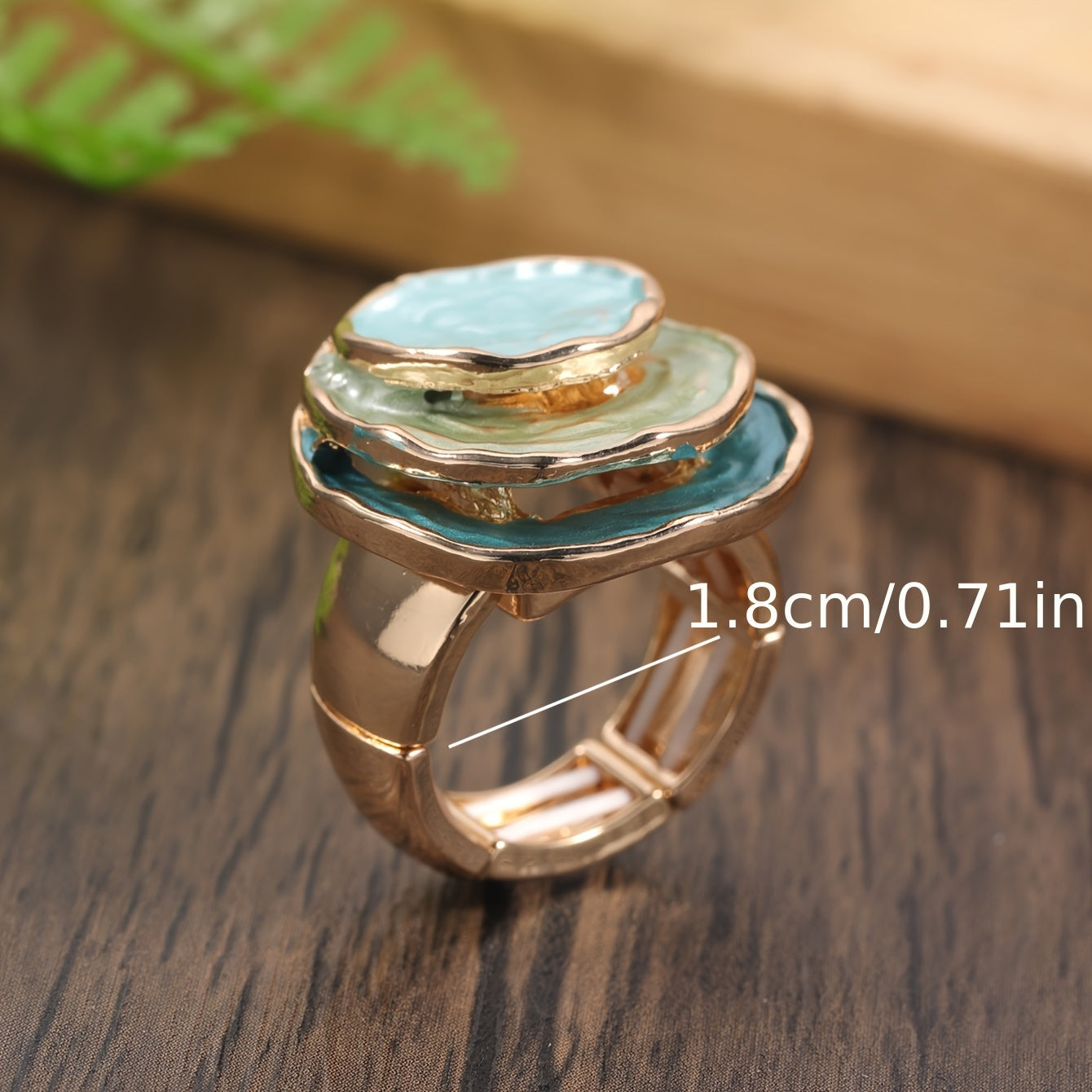 Lynor™ | Boho Three-Layer Enamel Ring