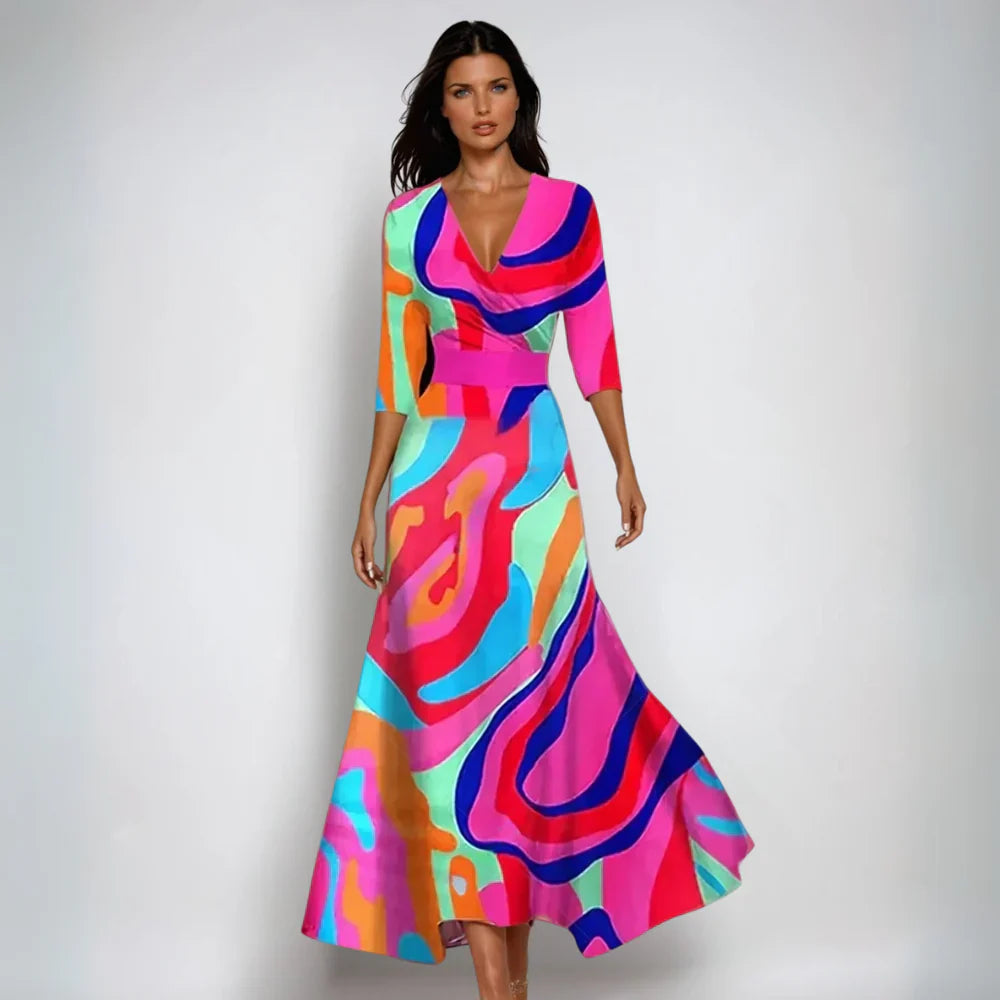 Lynor™ | Elegant Floral Dress Feel Confident