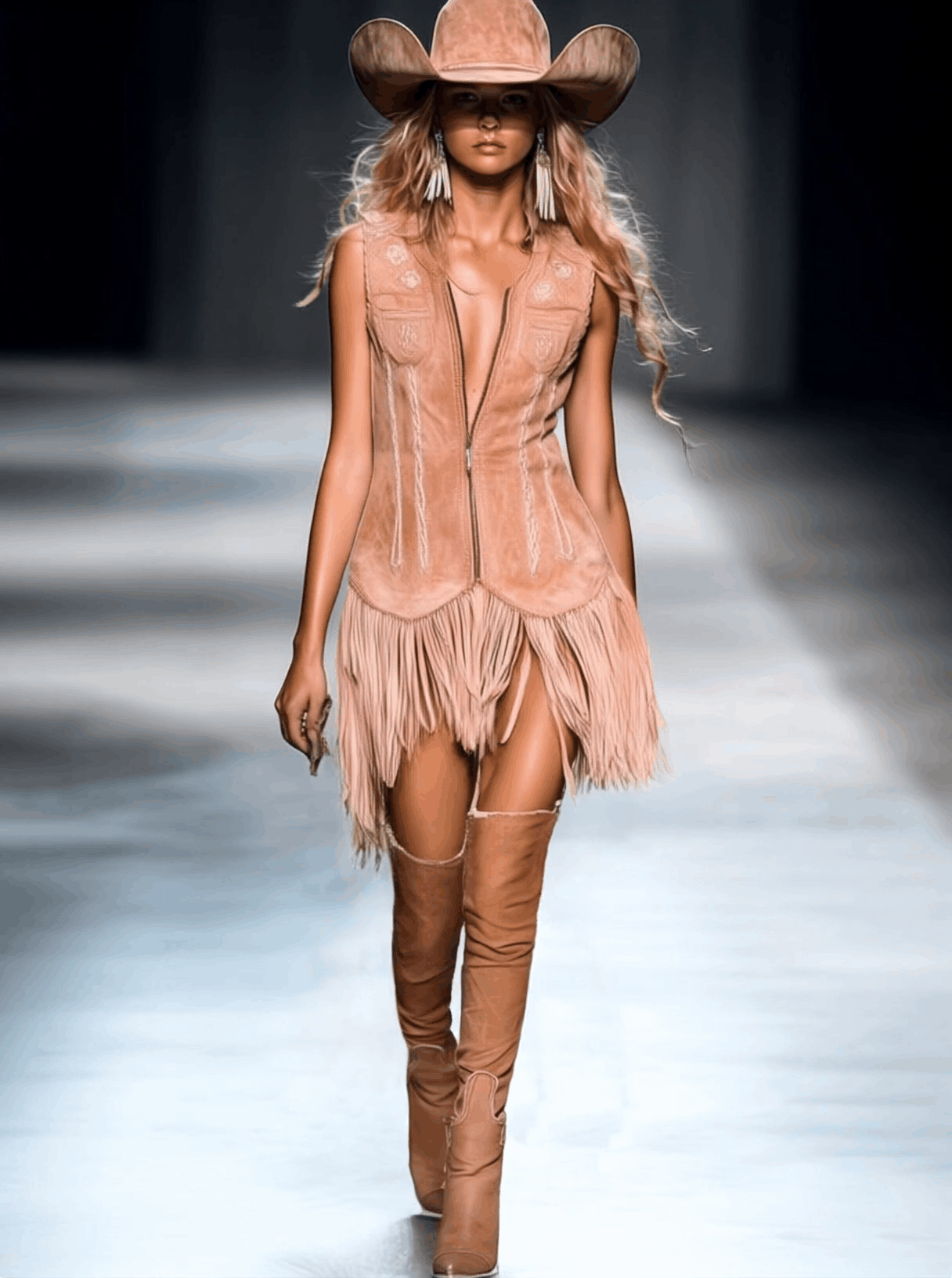 Lynor™ | Vintage High-Quality Embroidered Tassel Pink Sleeveless Mini Dress