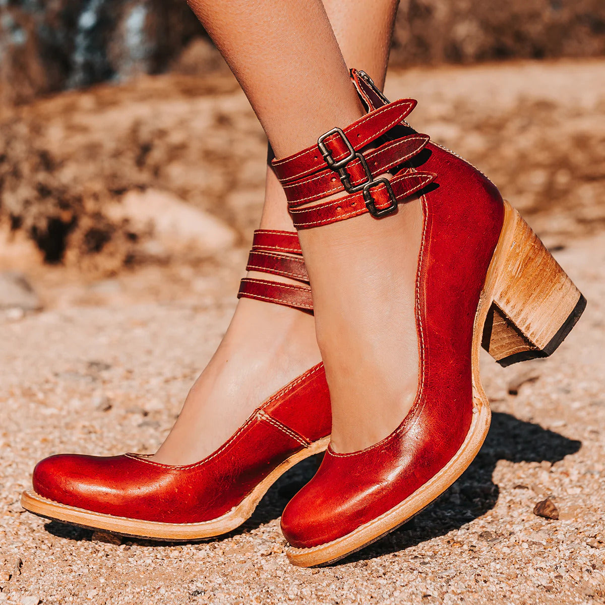 Lynor™ | Boho Buckle Heel Step Bold