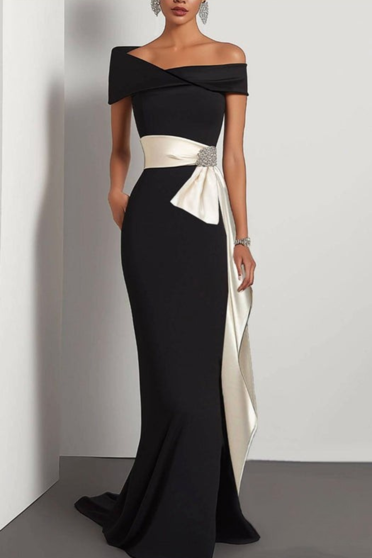 Lynor™ | Off-Shoulder Luxe Evening Dress