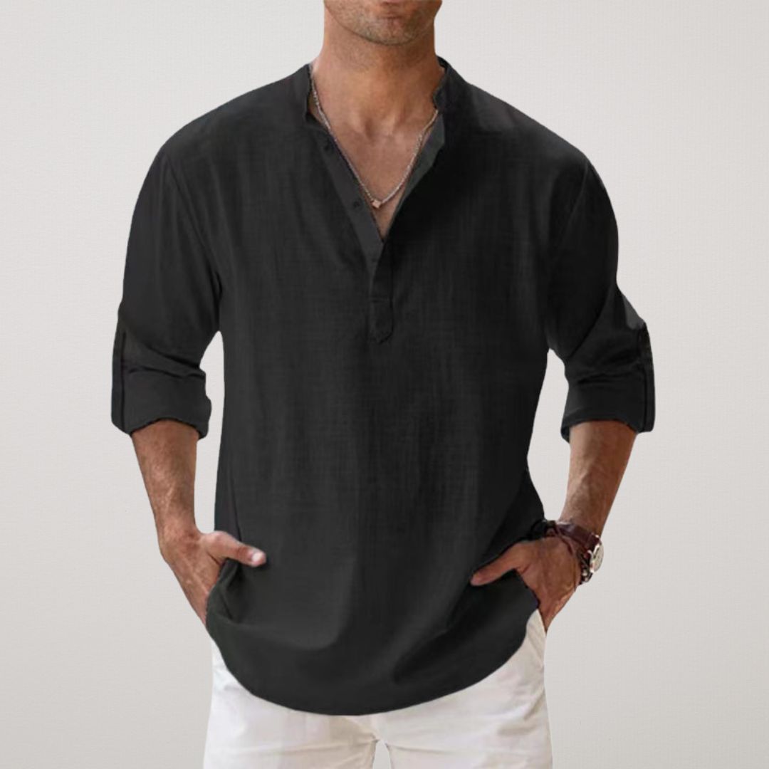 Lynor™ | Stylish Buttoned Henley Shirt