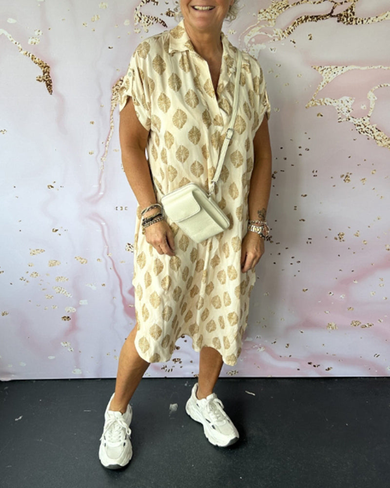 Lynor™ Stylish V-Neck Dress – Effortless Sophistication