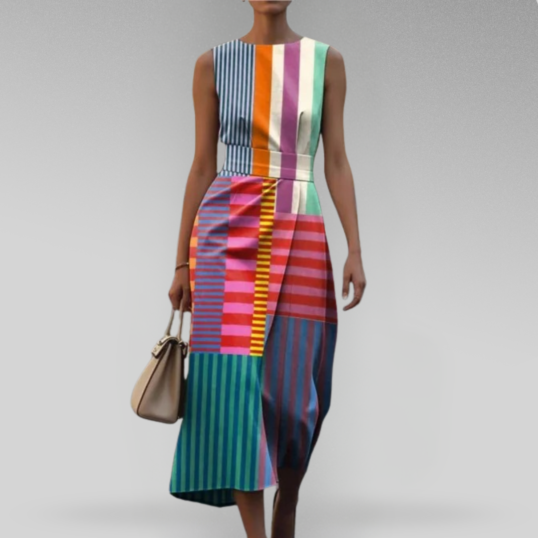 Lynor™ | Printed Sleeveless Dress Effortless Charm