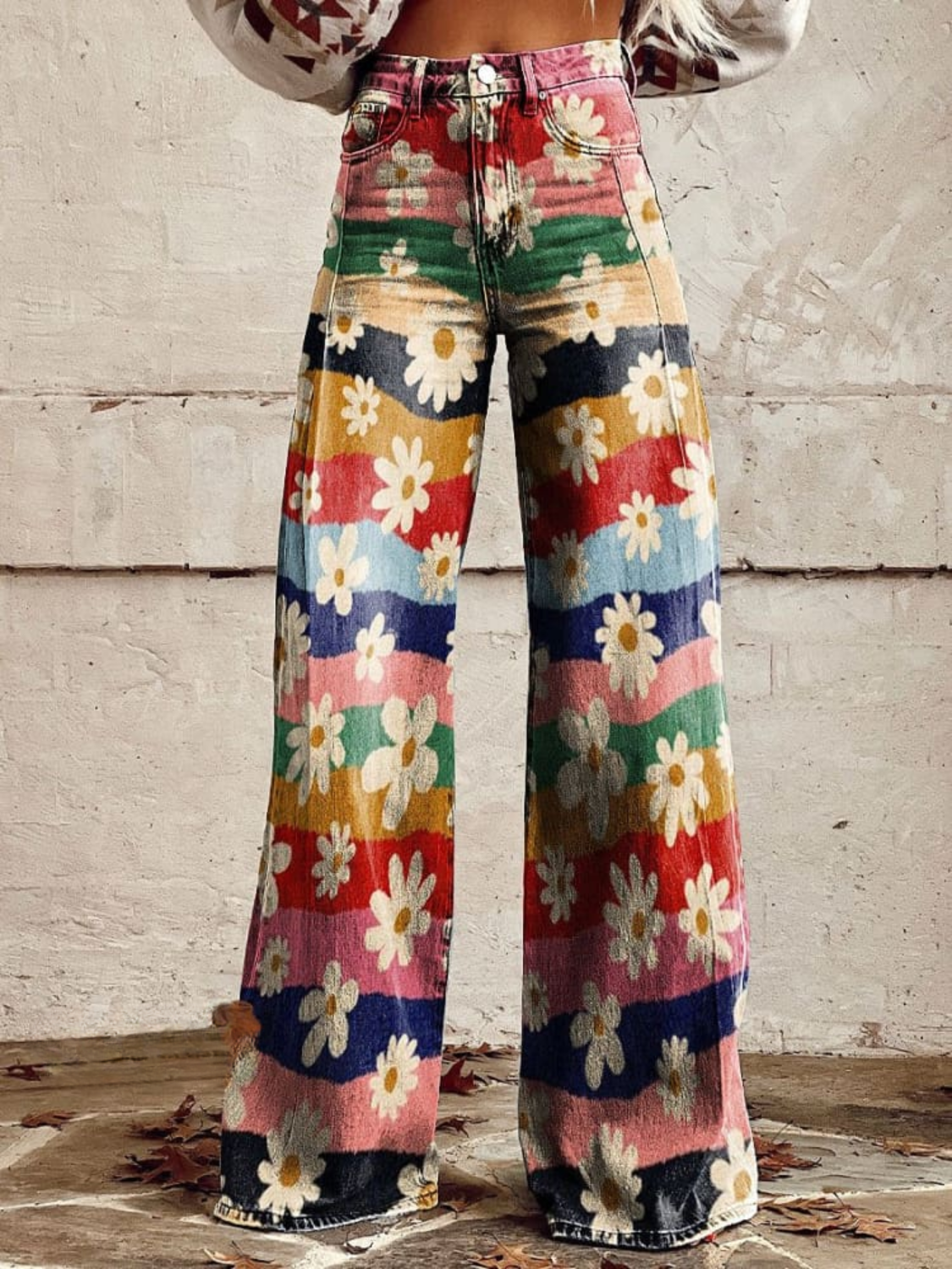 Lynor™ | Flower print Vintage Pants for Women