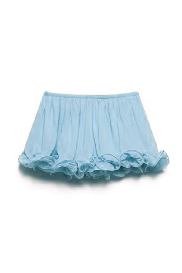 Lynor™ | Ruffled Hem & Elastic Waist Shorts