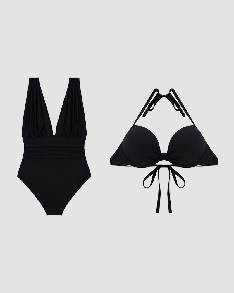 Lynor™ | Luxe Shaping V-Neck Swimsuit Effortless Confidence