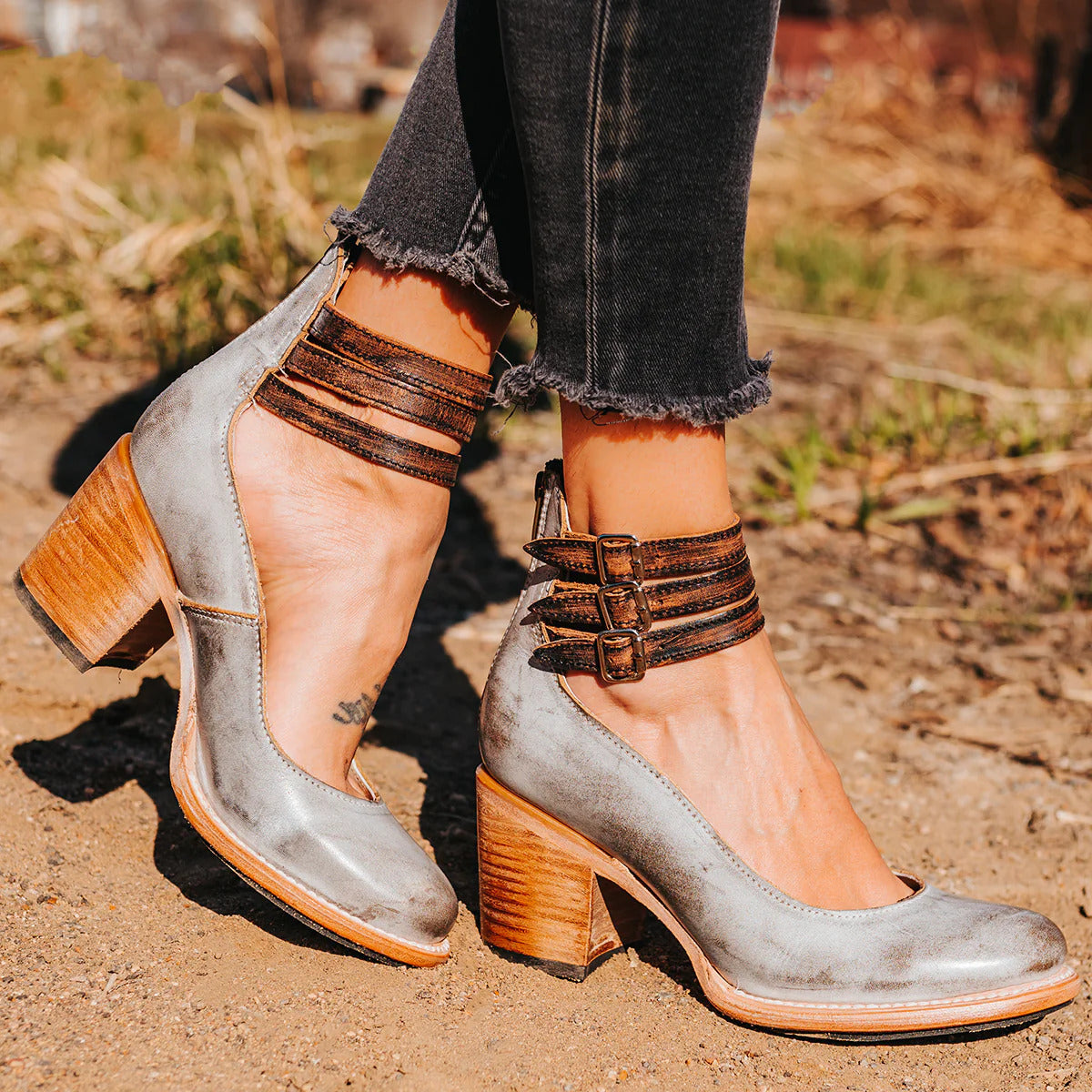 Lynor™ | Boho Buckle Heel Step Bold
