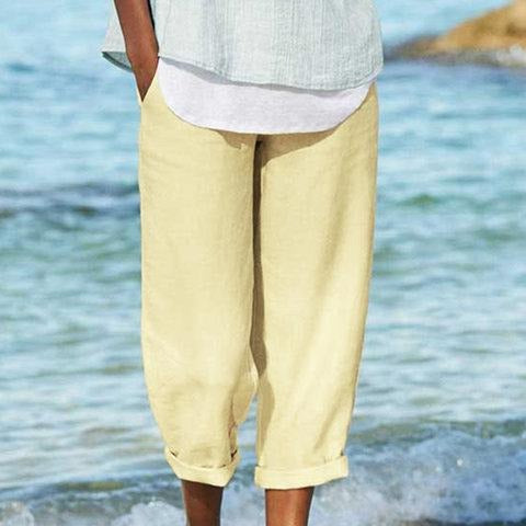 Lynor™ | Cropped Breezy Trousers for Light Everyday Elegance