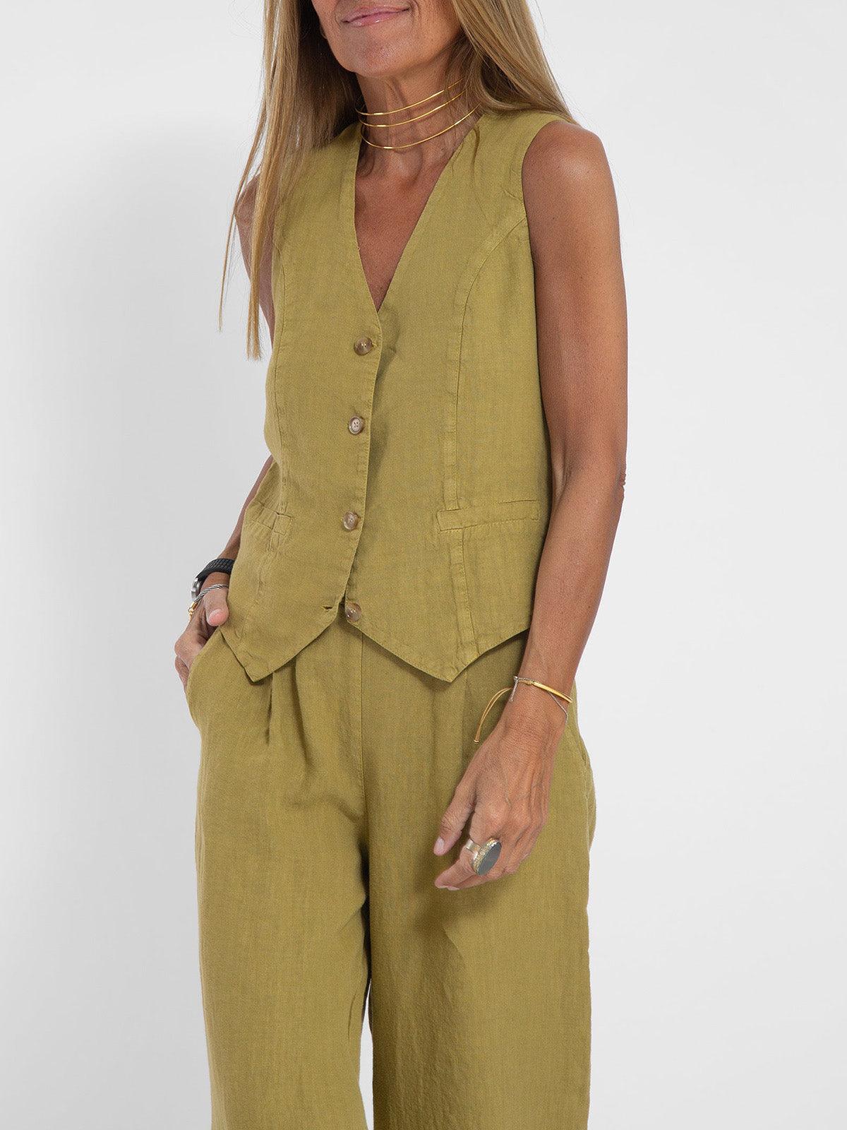 Lynor™ | Vest & Palazzo Pants Casual Set