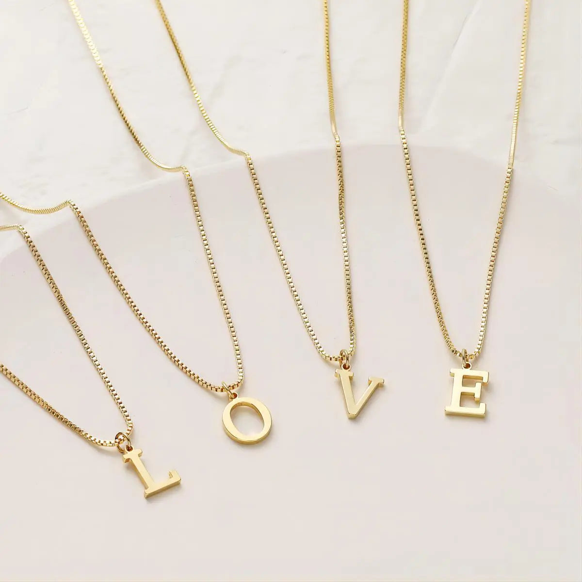 Lynor™ | Love Letter Initial Necklace – Personalized 18K Gold with Sentimental Charm