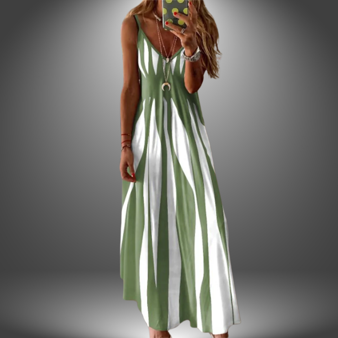 Lynor™ | Striped Sleeveless Maxi Dress for Effortless Summer Elegance