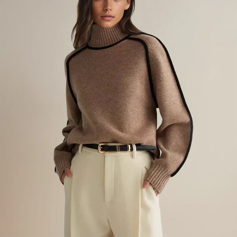 Lynor™ | Chic Turtleneck Sweater – Timeless Warmth with Modern Style