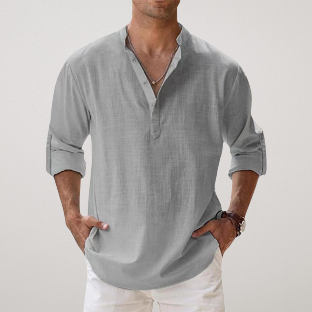 Lynor™ | Stylish Buttoned Henley Shirt