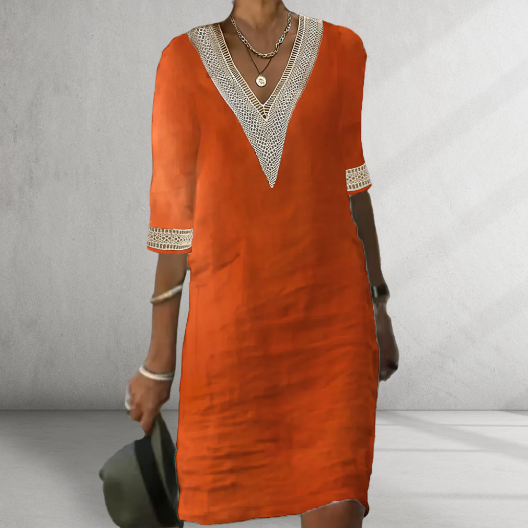 Lynor™ | Cotton Linen Summer Dress