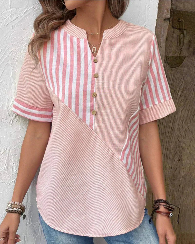 Lynor™ | Soft Striped Women's Blouse