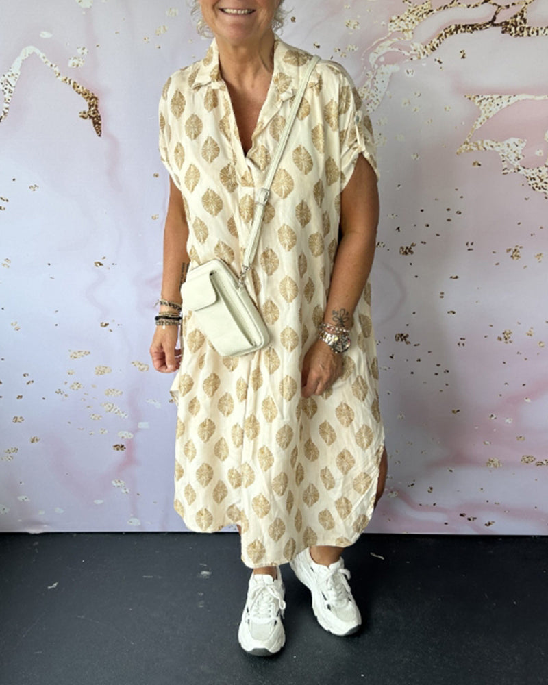 Lynor™ Stylish V-Neck Dress – Effortless Sophistication
