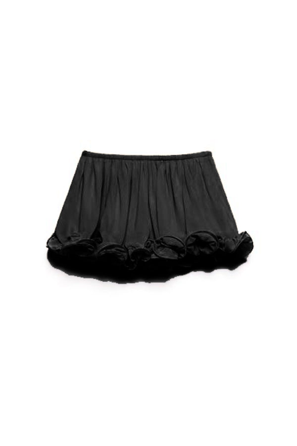 Lynor™ | Ruffled Hem & Elastic Waist Shorts