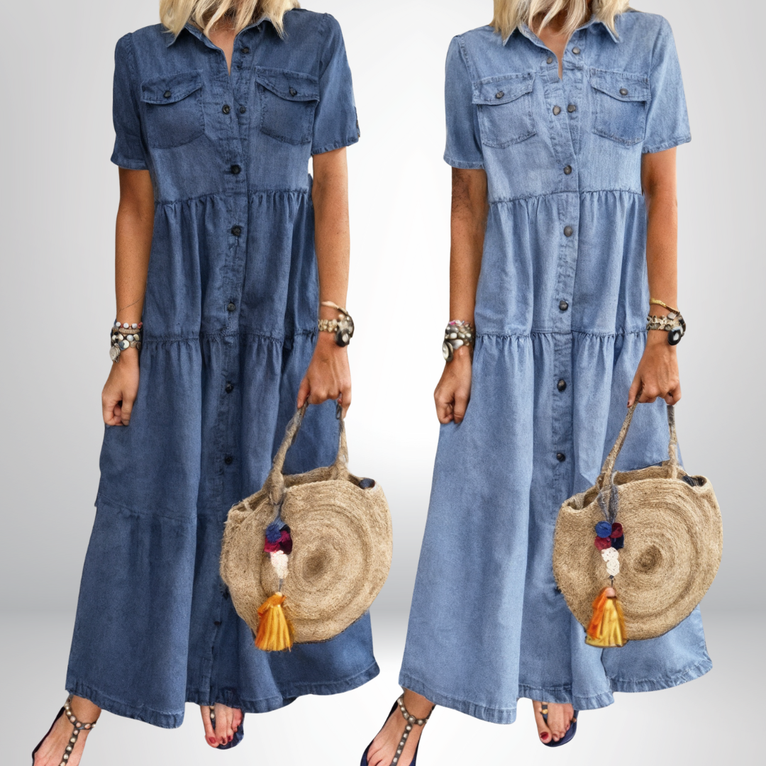 Lynor™ | Soft Denim Dress 1