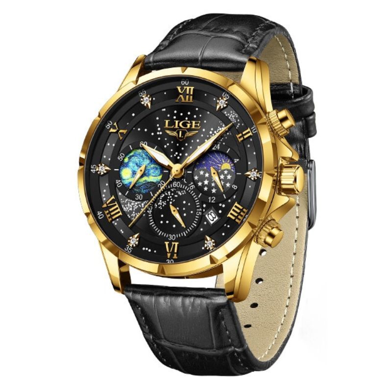 Lynor™ | Elegant Moon Phase Watch