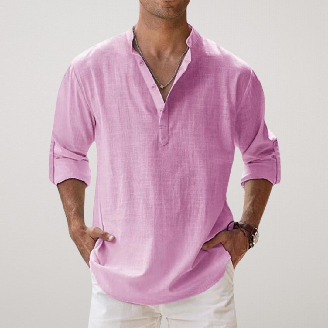 Lynor™ | Stylish Buttoned Henley Shirt