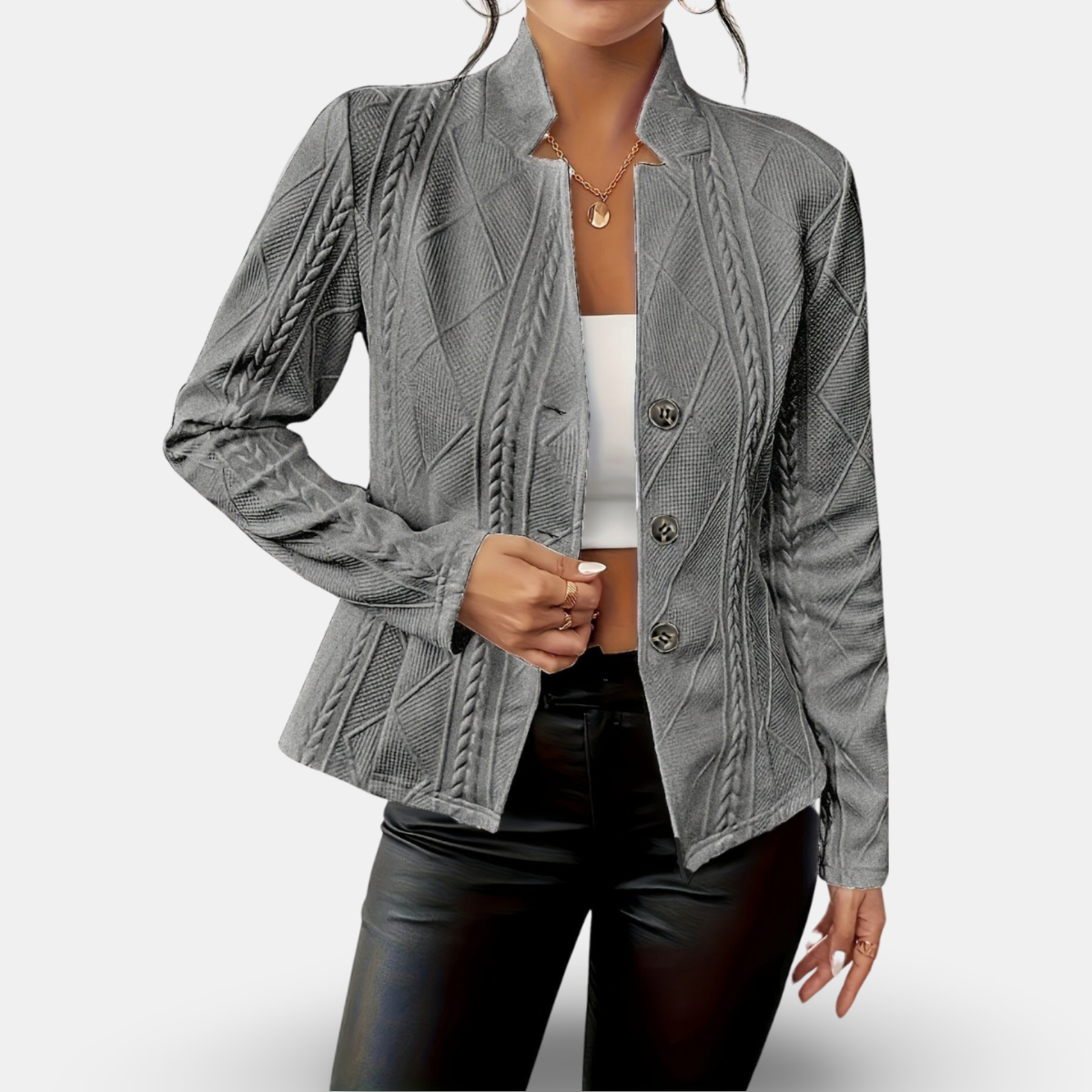 Lynor™ | Elegant Tailored Cardigan