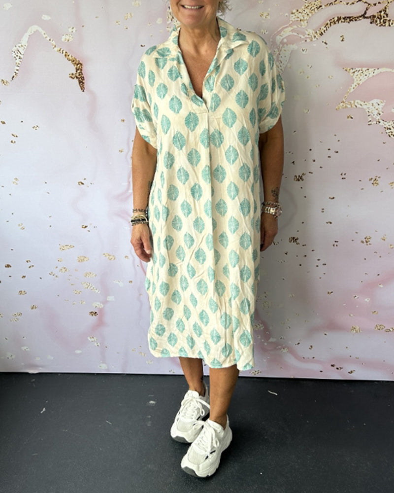 Lynor™ Stylish V-Neck Dress – Effortless Sophistication