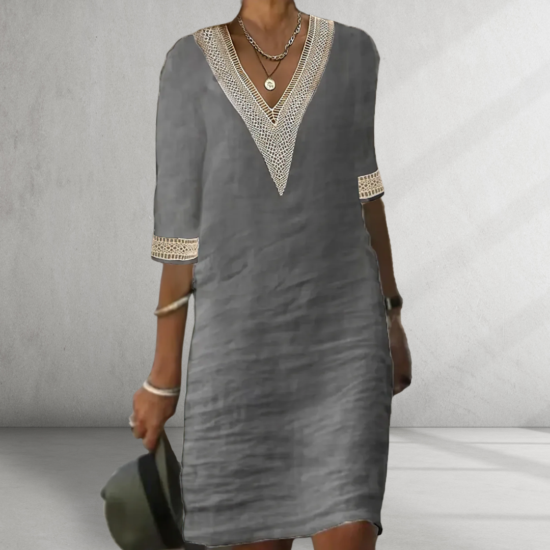 Lynor™ | Cotton Linen Summer Dress