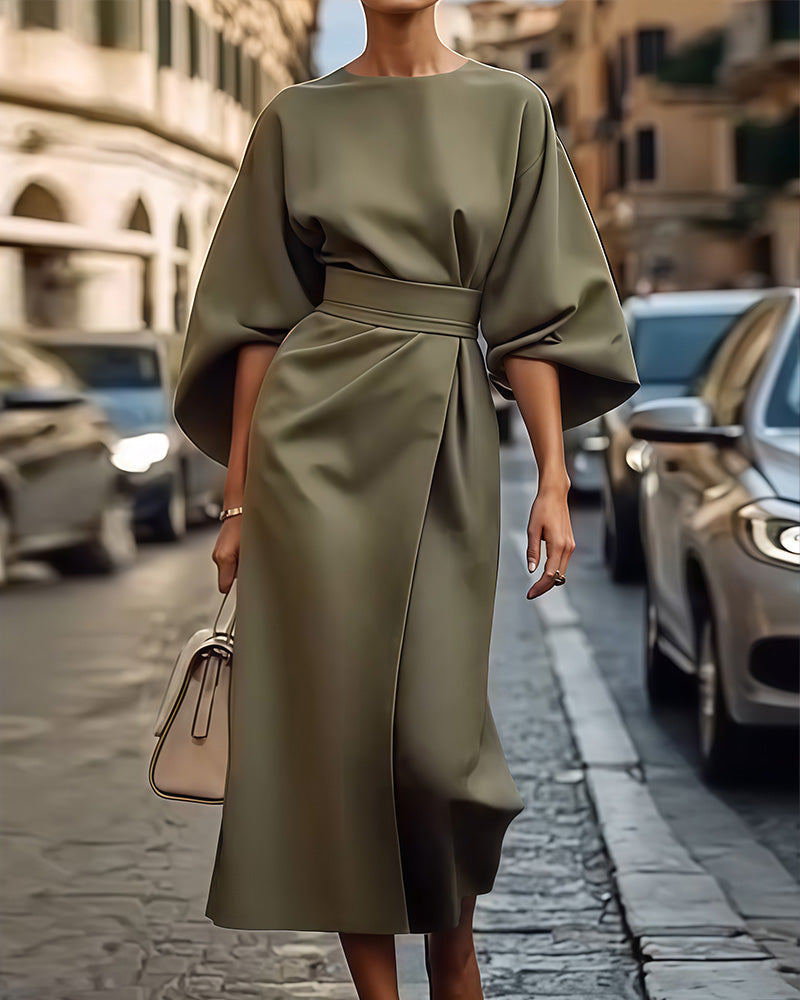 Lynor™ | Lantern Sleeve Dress