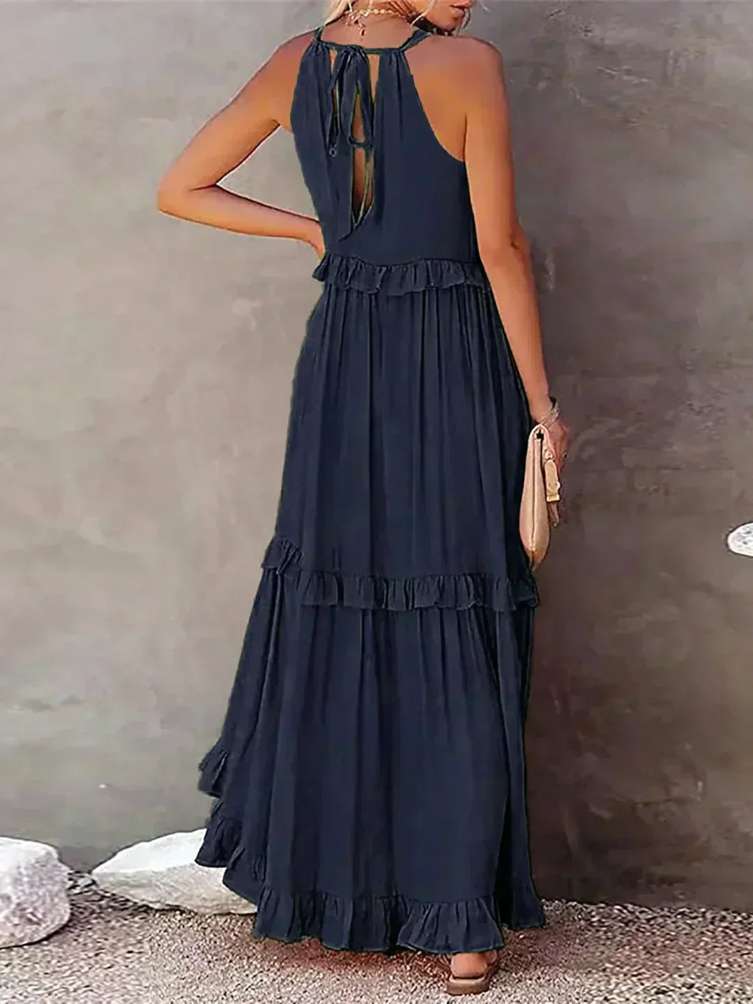 Lynor™ | Elegant Sleeveless Dress with Ruffles