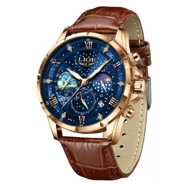 Lynor™ | Elegant Moon Phase Watch