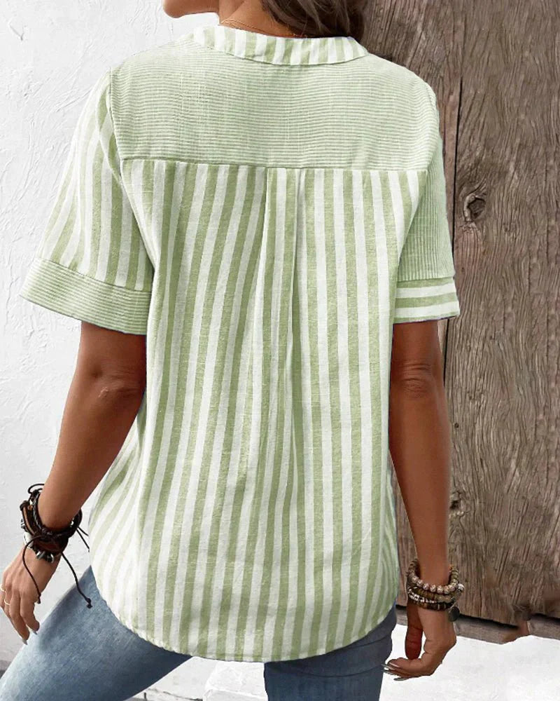 Lynor™ | Soft Striped Women's Blouse