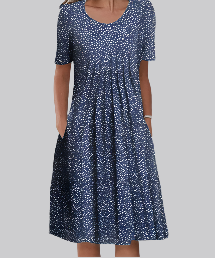 Lynor™ | Elegant Draped Midi Dress