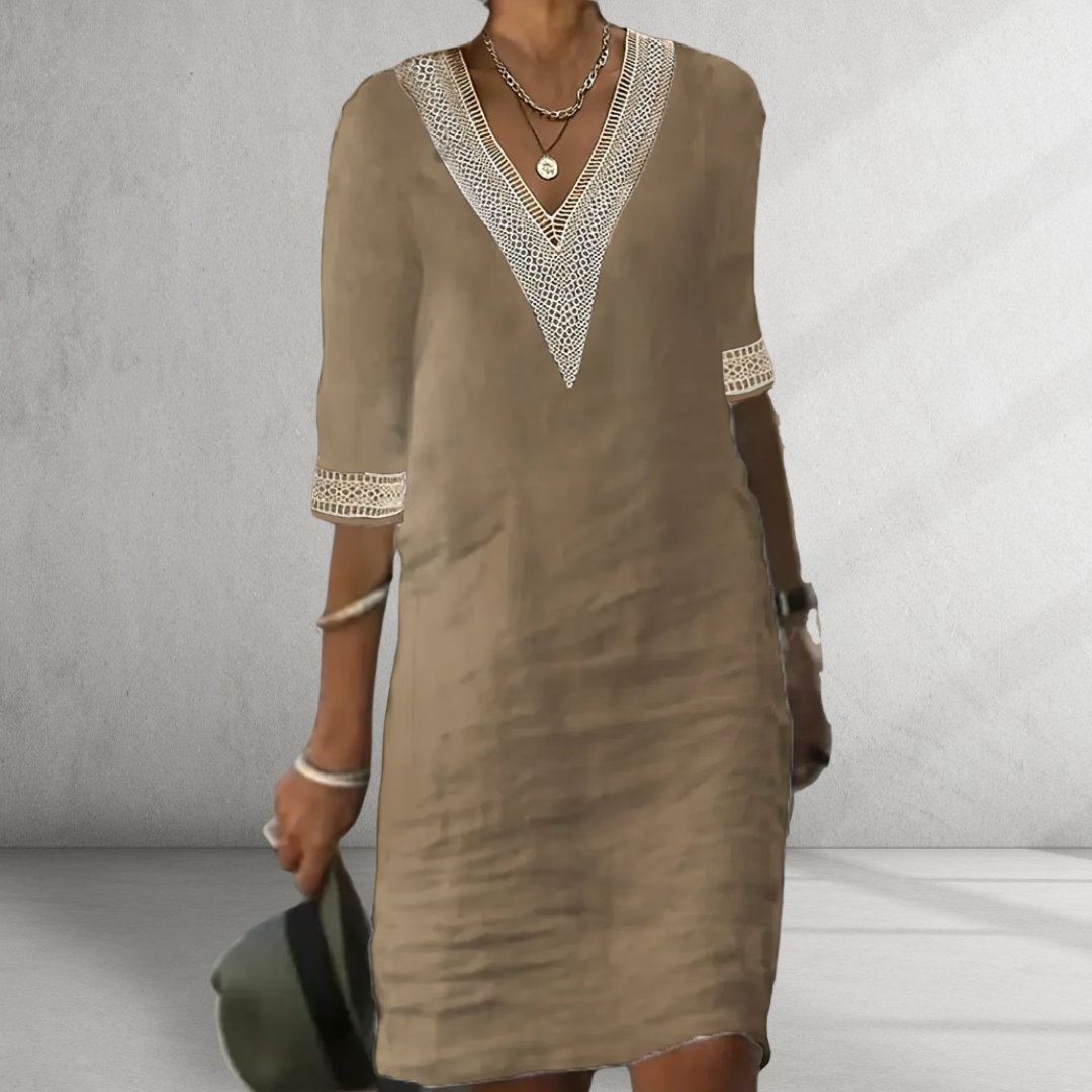 Lynor™ | Cotton Linen Summer Dress