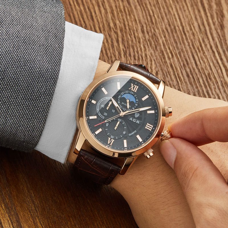 Lynor™ | Luxury Leather Quartz Watch