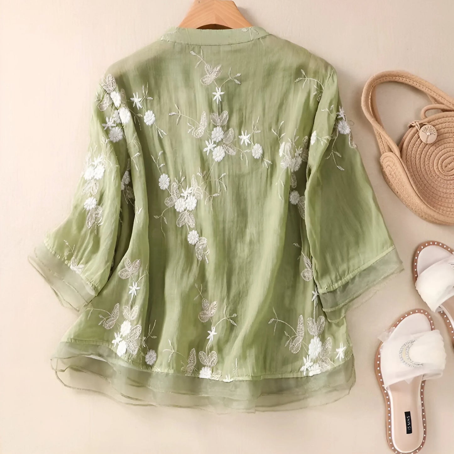 Lynor™ | Embroidered Cotton Top