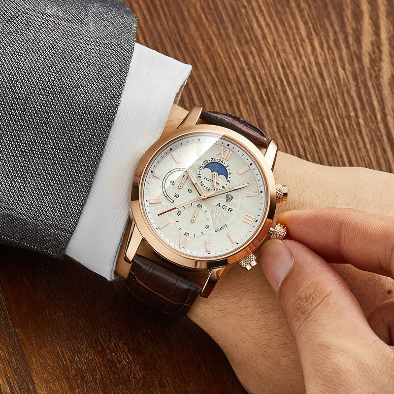 Lynor™ | Luxury Leather Quartz Watch